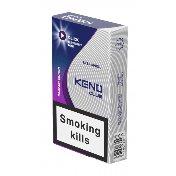 Сигареты Keno Club Click Blueberry Mint Compact Сигареты Keno Club Click Blueberry Mint Compact