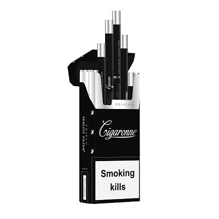 Сигареты Cigaronne Super Slims Black Сигареты Cigaronne Super Slims Black